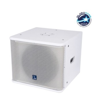 GloboStar® FDB ES112SA 98007 Facilities Speaker - Ενεργό Αυτοενισχυόμενο Ηχείο Subwoofer Εγκαταστάσεων Επιδαπέδιο με Ψηφιακό Ενισχυτή BA1.6 AC 220V-50-60Hz - 600W RMS (1400W Peak) - 1 x 12" Inches LF - IP20 - Λευκό - Μ44.5 x Π44.5 x Υ37.5cm